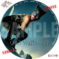 キャットウーマン　DVDラベル　ハル・ベリー