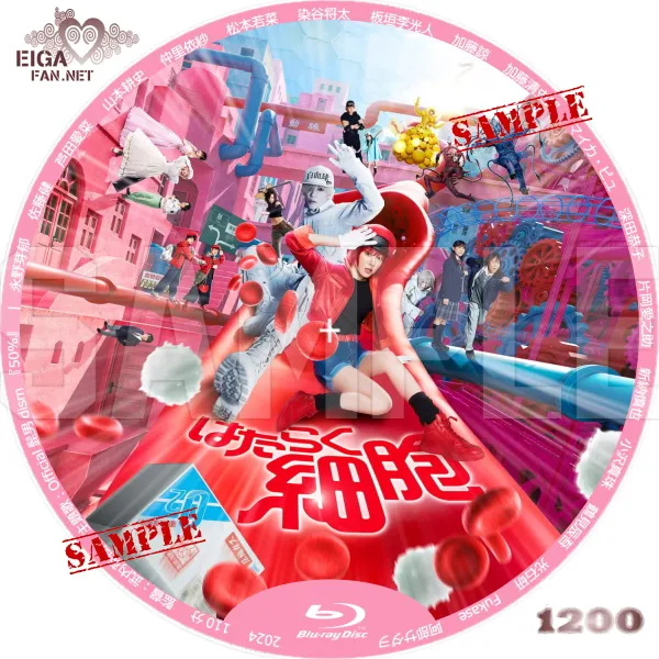 はたらく細胞　実写劇場版映画のDVDラベル