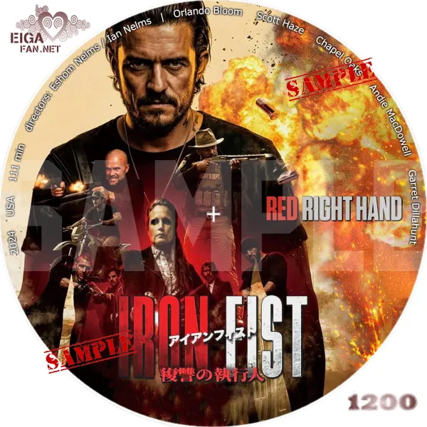アイアンフィスト　復讐の執行人　DVDラベル
