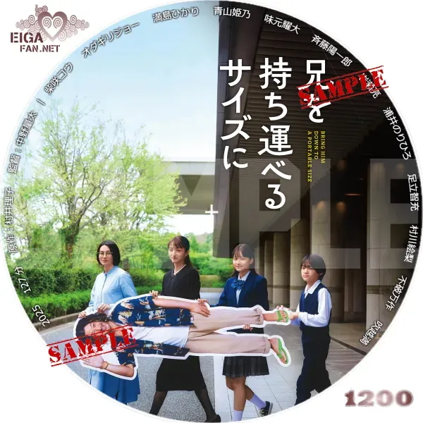 兄を持ち運べるサイズに　DVDラベル